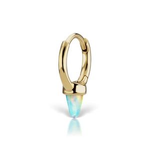 Maria Tash 1/4" Opal Single Spike Hoop
